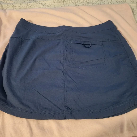 Le Verde Blue Mini Skort with Zip Pockets..Super Cute - Picture 8 of 14